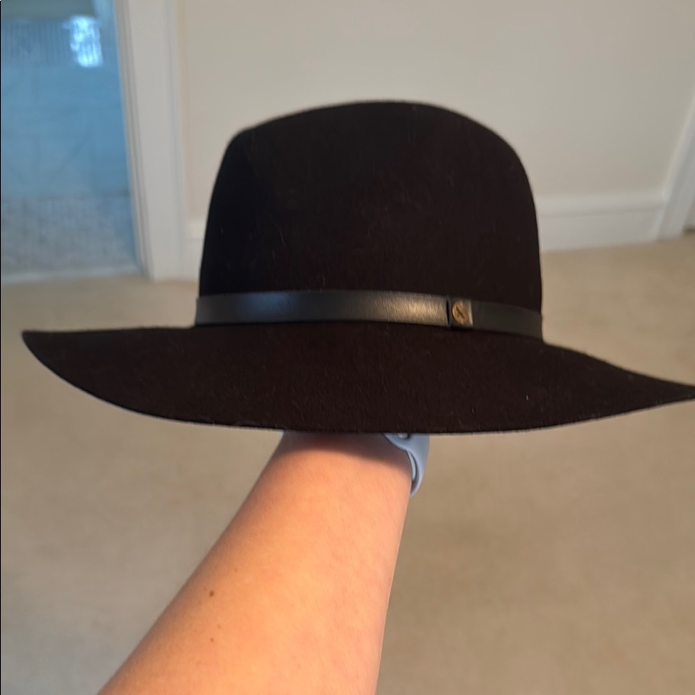 Black Wide-Brim Hat
